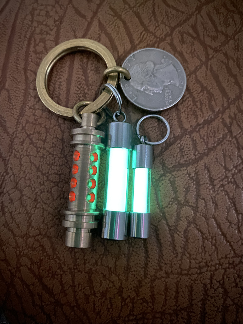 유리 빛나는 펜던트 키 가방 펜던트 비 삼중 수소 가스 - Tritium Gas Tube 리뷰 및 가격