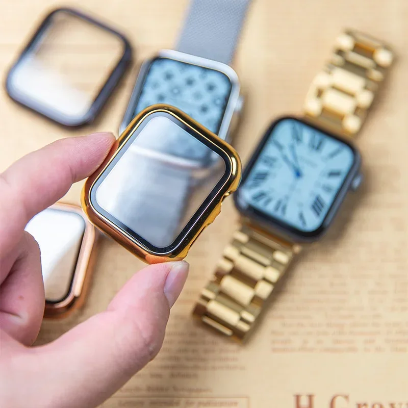 유리 + 케이스 Apple Watch 밴드 44mm 4 - Smartwatch Watches Price 리뷰 및 가격