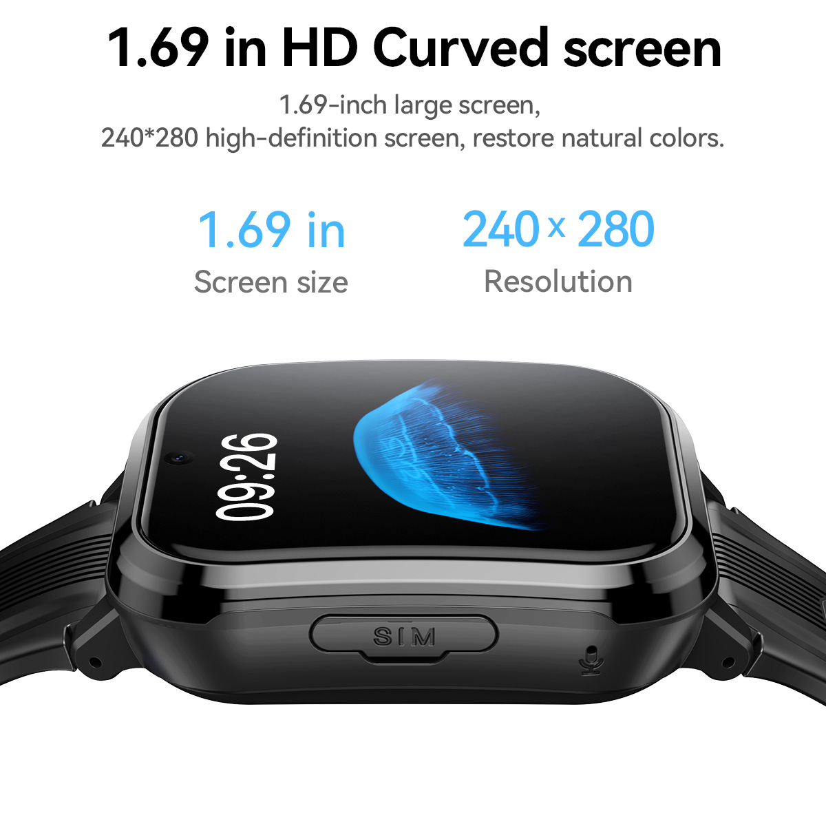 HOCO Y108 1.69인치 HD LCD 곡면 터치스 - Smartwatch Watches Boys 리뷰 및 가격