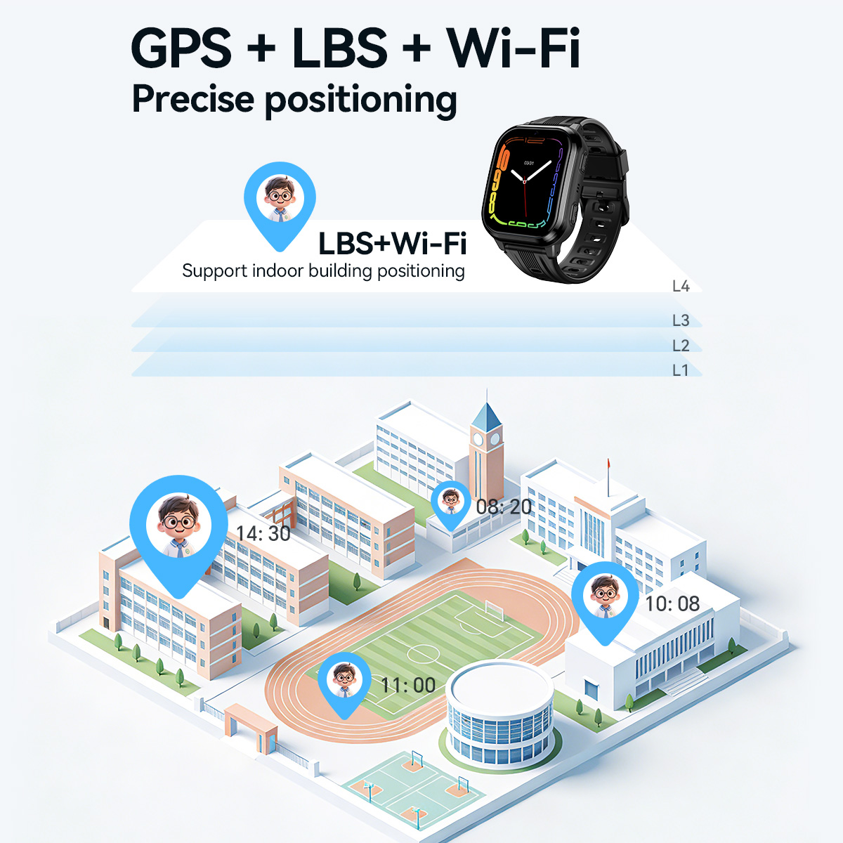 HOCO Y108 1.69인치 HD LCD 곡면 터치스 - Smartwatch Watches Boys 리뷰 및 가격