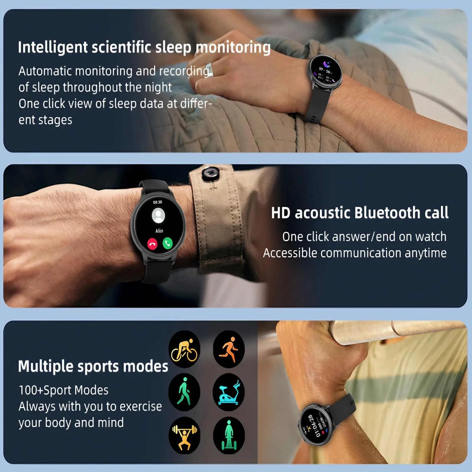여성용 스마트워치 방수 심박수 수면 추적기 전화 수신  - Smartwatch Digital Watches For Women 리뷰 및 가격