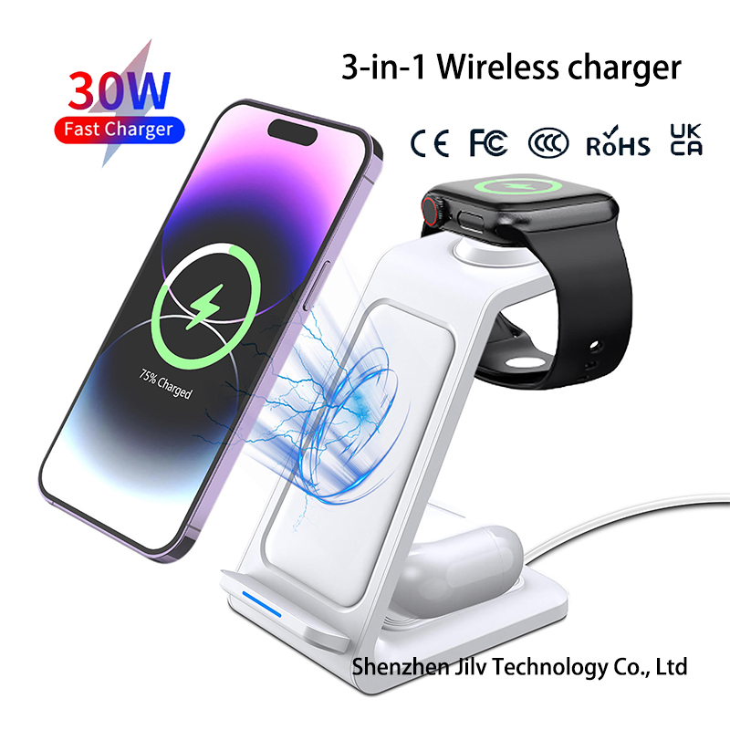 15W 3 in 1 무선 충전 스탠드 독 아이폰 삼성  - Smartwatch Watches For Iphone 리뷰 및 가격