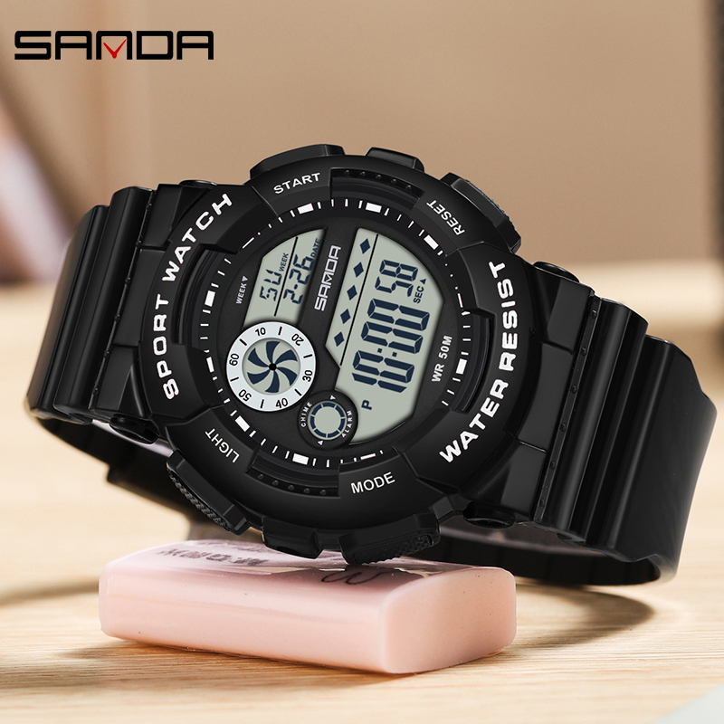SANDA G 스타일 패션 여성 스포츠 시계 알람 시계 - Chronograph Sport Watch 리뷰 및 가격